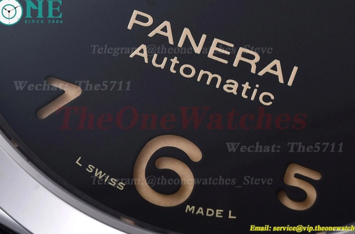 44mm Black SS Luminor LE TTF Marina P9010 PAM732 Dial 0512